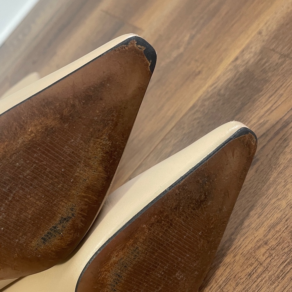 Anthropologie Pull On Nude Heeled Boots Size 38 US 7.5 - Picture 14 of 14